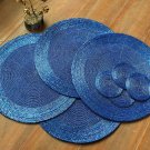 14" Placemats and 4" Coasters, Set of 4 or 6, Handmade Beaded Charger and Coasters, Centre Piece