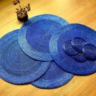 14" Placemats and 4" Coasters, Set of 4 or 6, Handmade Beaded Charger and Coasters, Centre Piece