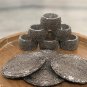 Grey Beaded Napkin Rings and Coasters, Set of 6/8/10/12, Napkin Rings