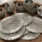 Silver Beaded Napkin Rings and Coasters, Set of 6/8/10/12, Napkin Rings
