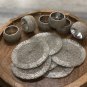Silver Beaded Napkin Rings and Coasters, Set of 6/8/10/12, Napkin Rings