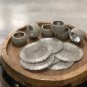 Silver Beaded Napkin Rings and Coasters, Set of 6/8/10/12, Napkin Rings