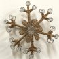 Christmas Tree Topper, Snowflake Gold Tree Topper, Snowflake Star Tree Topper