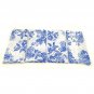 Set of 4 Blue & White Floral Cotton Napkins, Dinner Napkins, Cotton Napkins