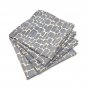 Set of 4 Abstract Crepe Napkin, Dinner Napkins, Crepe Napkins, Large Dinner