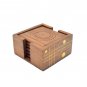 Set of 6 Wooden Coasters, Coasters with square base, Farm house Kitchen Coasters