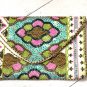 Off White Beaded Evening Clutch Bag, Wedding Clutch, Party Clutch Bag, Fashion Bags.
