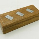 Wooden Domino Game Set with 28 Dominoes Pieces, Handmade Game, Dominoes