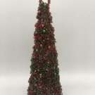 Set of 2 Christmas Tree ,Beaded Tree, Red & Green Big Beaded Tree, Christmas Gift Home Decor