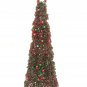 Set of 2 Christmas Tree ,Beaded Tree, Red & Green Big Beaded Tree, Christmas Gift Home Decor