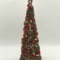Set of 2 Christmas Tree ,Beaded Tree, Red & Green Beaded Tree, Christmas Gift, Home Decor