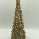 Christmas Tree ,Beaded Tree, Silver & Gold Big Beaded Tree, Christmas Gift,  Home Decor.