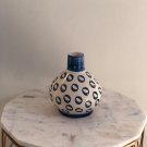 Ceramic Floral and Polka Dot Vase, Aesthetic and Maximalist Home Decor, Flower Pot Decor