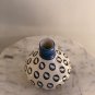 Ceramic Floral and Polka Dot Vase, Aesthetic and Maximalist Home Decor, Flower Pot Decor