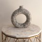 Ceramic Flower Vase Minimalist, Modern Home Decor, Patio, Living Room White Flower Vase