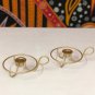Modern Glowing Candlestick Holders, Golden Round Candle Plate, Candle Holder for Wedding