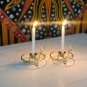 Modern Glowing Candlestick Holders, Golden Round Candle Plate, Candle Holder for Wedding