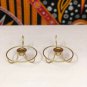 Modern Glowing Candlestick Holders, Golden Round Candle Plate, Candle Holder for Wedding
