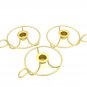 Modern Glowing Candlestick Holders, Golden Round Candle Plate, Candle Holder for Wedding