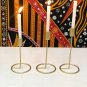 Modern Sleek Glowing Candlestick Holders, Golden Long Candle Holders, Holders for Wedding, Birthday