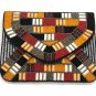 Multi Colored Evening Clutch Bag, Handmade Designer Wedding Gift Clutch Bag