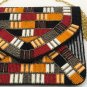 Multi Colored Evening Clutch Bag, Handmade Designer Wedding Gift Clutch Bag
