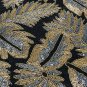 Handmade Black Gold Beaded Table Runner, Holiday Christmas Table Runner