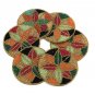Floral Multicolored Beaded Coasters, Housewarming present, Set of 6, 4 Inches