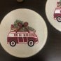 Christmas Car Beaded Placemats, Centre Piece, Gift Set, Size 14", Set of 4