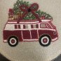 Christmas Car Beaded Placemats, Centre Piece, Gift Set, Size 14", Set of 4
