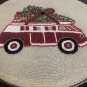 Christmas Car Beaded Placemats, Centre Piece, Gift Set, Size 14", Set of 4