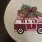 Christmas Car Beaded Placemats, Centre Piece, Gift Set, Size 14", Set of 4