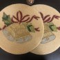 Gold Bell Christmas Beaded Placemats, Set of 4 Christmas Table Decoration, Housewarming Gift