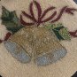 Gold Bell Christmas Beaded Placemats, Set of 4 Christmas Table Decoration, Housewarming Gift