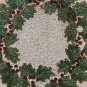 Christmas Garland Beaded Placemats, Table Decoration, Gift Set, Size 14" Set Of 4