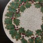 Christmas Garland Beaded Placemats, Table Decoration, Gift Set, Size 14" Set Of 4