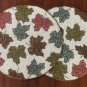 Beaded Charger, Table Décor 14 inch Round- Multi colored, Set of 4 Placemats