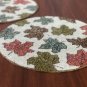 Beaded Charger, Table Décor 14 inch Round- Multi colored, Set of 4 Placemats
