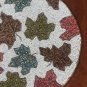 Beaded Charger, Table Décor 14 inch Round- Multi colored, Set of 4 Placemats
