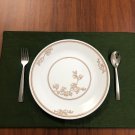 Olive Green Placemats, Set of 4, Handmade Dupioni Silk Mats, Xmas Dining Holiday Decor