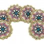 Beaded Floral Multi Colored Coasters, Handmade Coasters, Decorative Coasters, Gift for her