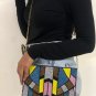 Multi Colored Evening Clutch Bag, Handmade Designer Wedding Gift Clutch Bag, Party Bag/ Clutch