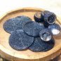 Handmade Beaded Napkin Rings and Coasters Set, Dining Table Accessories, Navy Blue