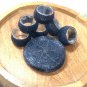 Handmade Beaded Napkin Rings and Coasters Set, Dining Table Accessories, Navy Blue