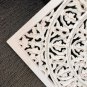 Mandala Wooden Floral Wall Hanging, 24" Floral Living Room Wall Decor