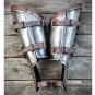 Medieval Steampunk Leather Bracer Vambraces Viking War Battle Gauntlet