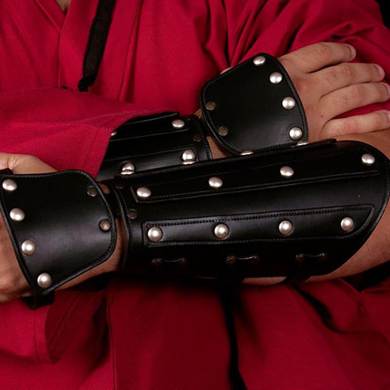 Medieval Armor Gauntlet Spike Gloves Archer Samurai Leather Viking Gloves