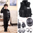 Vest Kids Children Gear Combat Armor Uniform Police Outdoor Gift For Kids