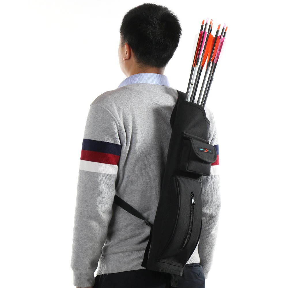Hunting Archery Quiver Arrow Holder Bow Back Shoulder Bag Huntingdoor Outdoor
