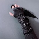 Black Ninja Gloves Mittens Elbow Fingerless Cool Adjustable For Men Or Women